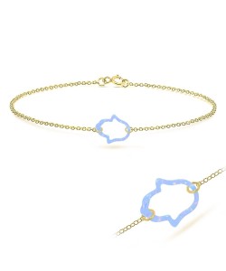 Sapphire Opal Silver Bracelet BRS-238B-GP
